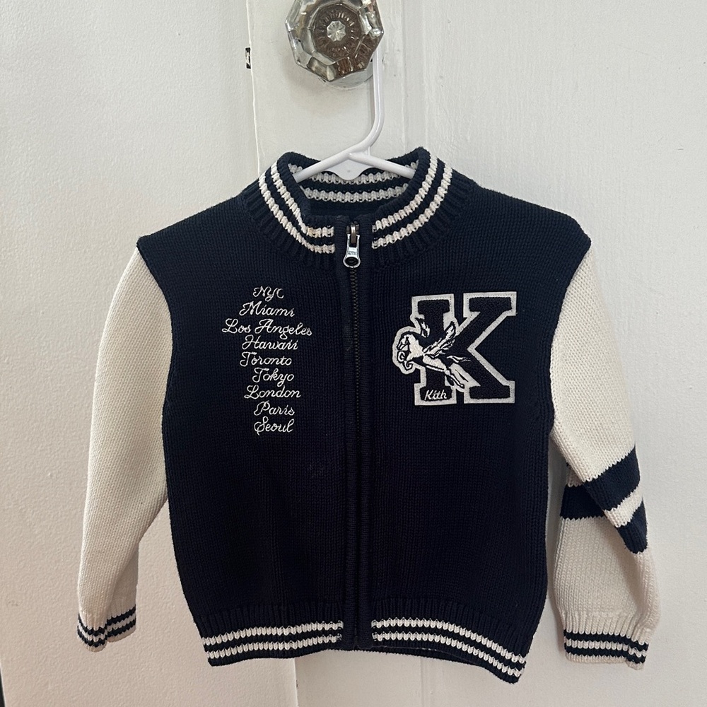 Kith knitted zip up sweater